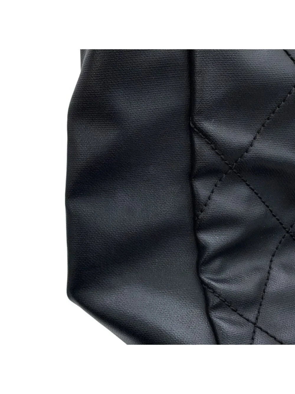 Chanel Tote Bag Paris Biarritz MM Quilted Coco Charm Black